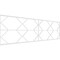 Ekena Millwork Set of Four Panels for 94 1/2"W x 28 1/4"H Fraser Fretwork Wainscot Wall Paneling WPKP14X01X47FSR - alternate 1